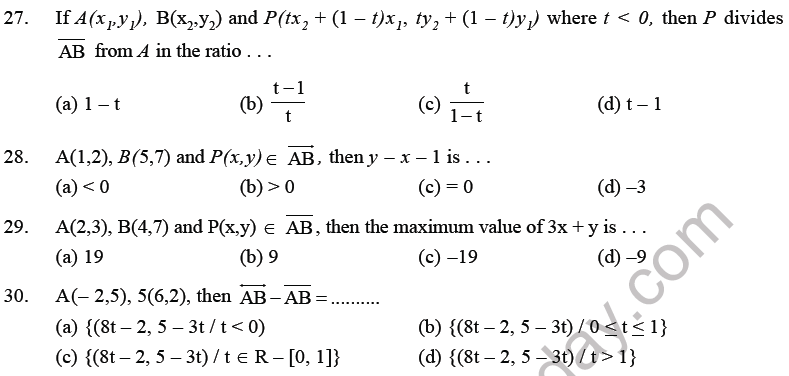 JEE Mathematics Straight Lines MCQs Set B-5