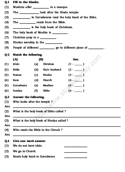 cbse class 2 evs practice worksheet set i practice worksheet for