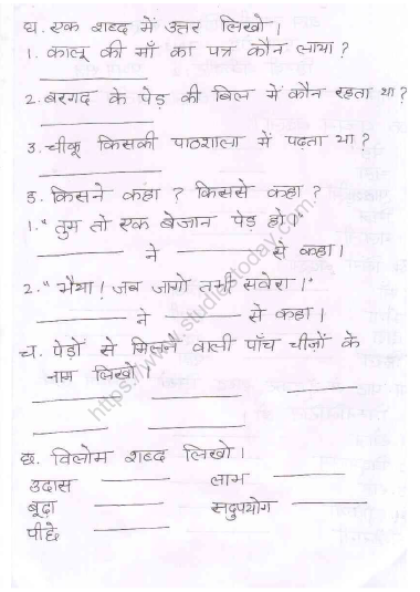 cbse class 2 hindi practice worksheet set 3 practice worksheet for hindi