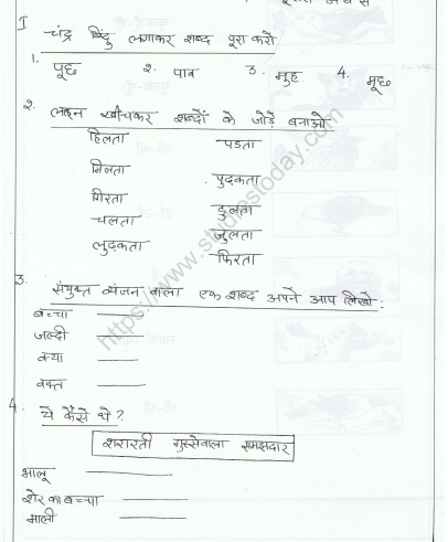 CBSE Class 2 Hindi Practice Worksheets (13) 1