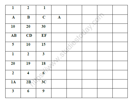 CBSE Class 2 Maths Practice Worksheets (47)-Patterns(4)