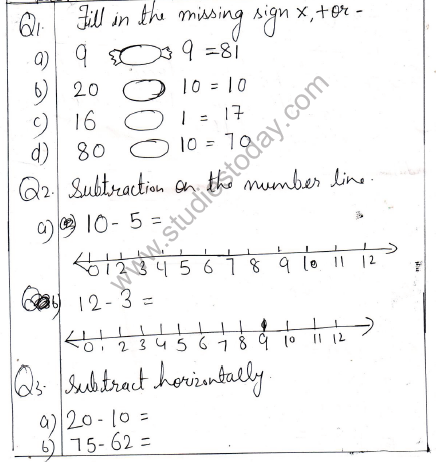 CBSE Class 2 Maths Practice Worksheets (80) - Revision 1