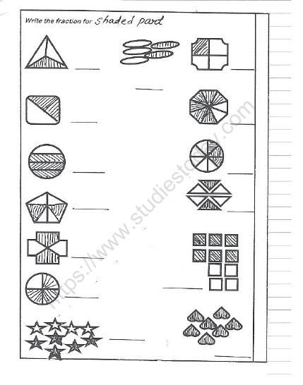 CBSE Class 2 Maths Practice Worksheets (81) - Fractions 2