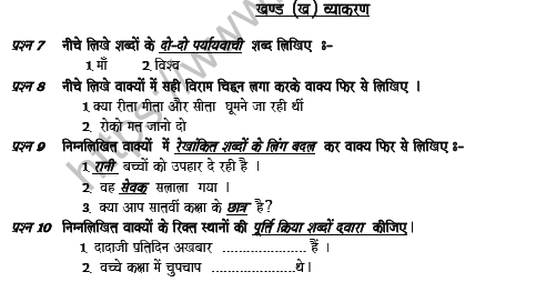 CBSE Class 6 Hindi Question Paper Set 3 Solved 3