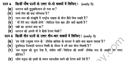 CBSE Class 7 Hindi Question Paper Set 14 Solved 2