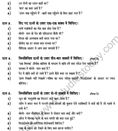 CBSE Class 7 Hindi Question Paper Set 5 Solved 2
