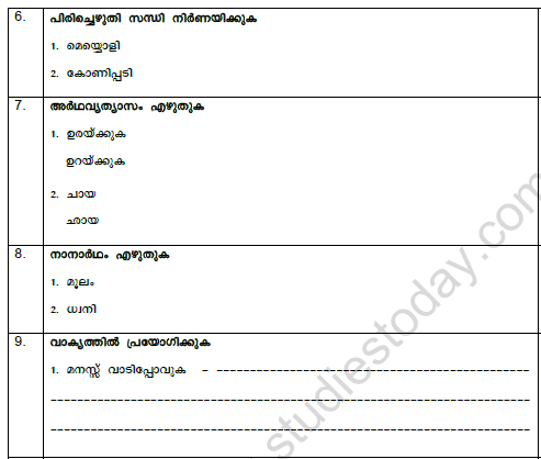 CBSE Class 8 Malayalam Question Paper Set E Solved 2