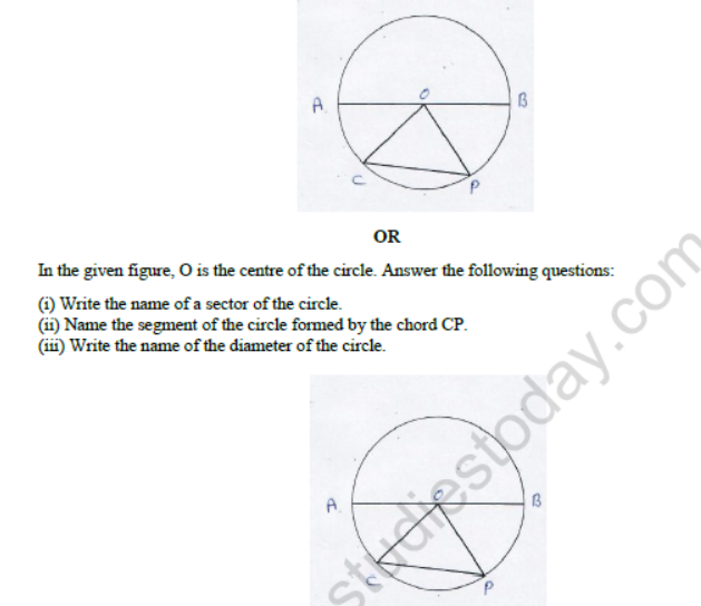 CBSE Class 6 Mathematics Question Paper Set X