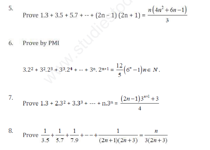 CBSE Class 11 Mathematics Revision Assignment Set B
