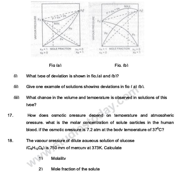 CBSE Class 12 Chemistry notes and questions for Solutions Part A
