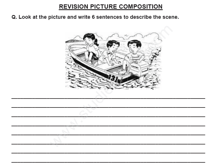 CBSE Class 4 English Picture Composition Assignment Set B