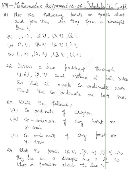 CBSE Class 8 Introduction to Graphs Assignment 9_0