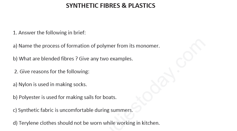 CBSE Class 8 Science - Synthetic Fibres And Plastics (3)