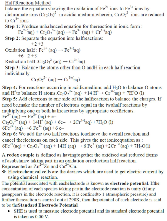 CBSE Class 9 Chemistry-Redox Reactions