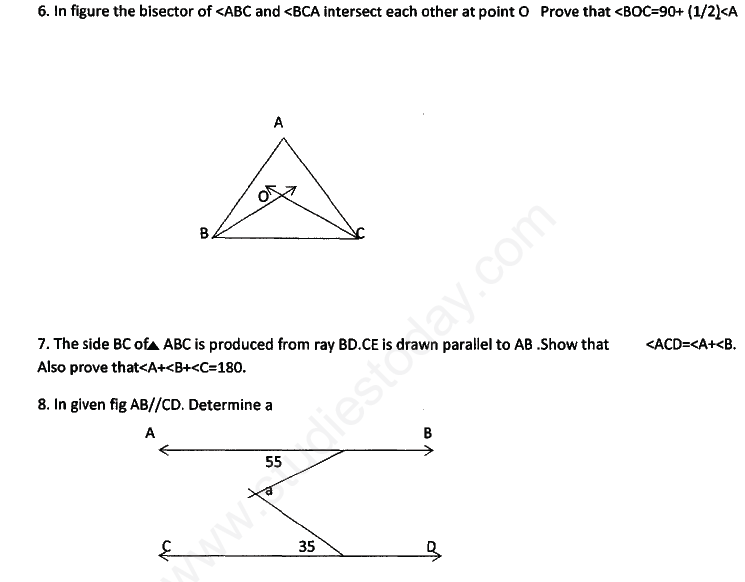  CBSE Class 9 Mathematics Revision Assignments Set E