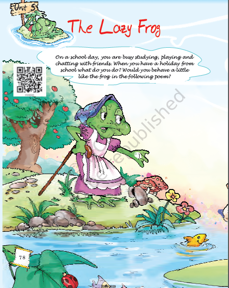 NCERT Class 5 English The lazy Frog