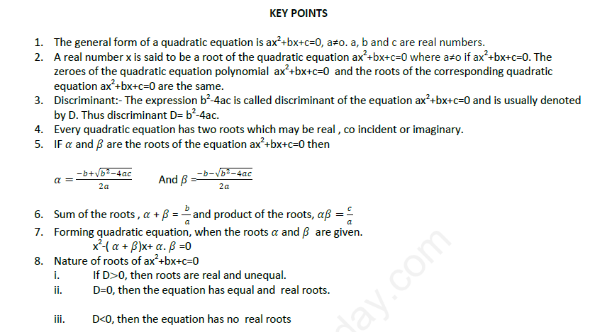 Quadratic Equations Assignment 13