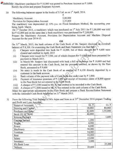CBSE Class 11 Accountancy Question Paper Set M Solved 4