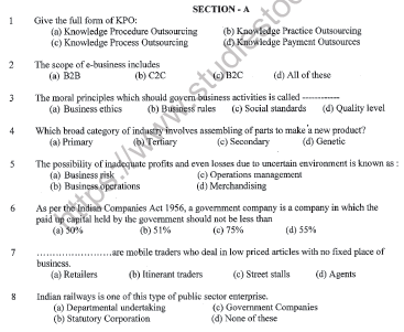 CBSE Class 11 Business Studies Sample Paper Set 10 Solved 1