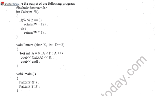CBSE Class 11 Computer Science Question Paper Set U Solved 5