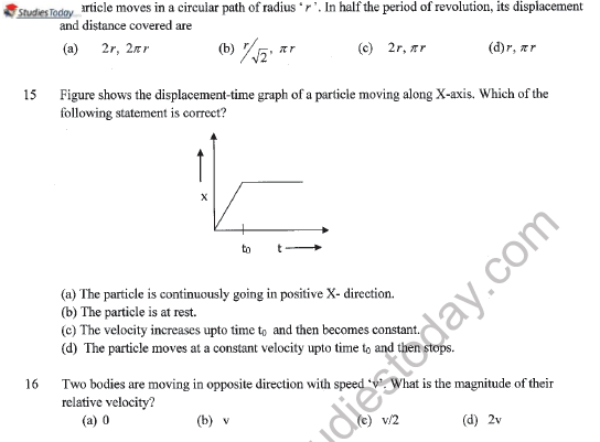 CBSE Class 11 Physics Question Paper Set W Solved 4