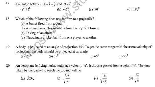 CBSE Class 11 Physics Question Paper Set W Solved 5