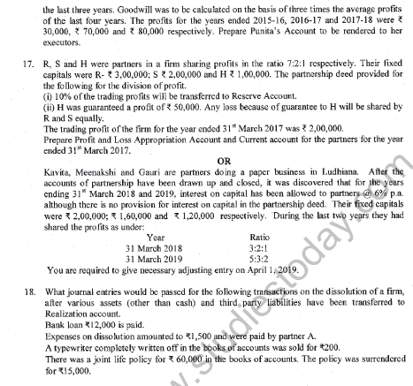 CBSE Class 12 Accountancy Sample Paper 2021 Set B Solved 4