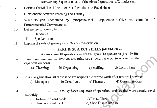 CBSE Class 12 Business Administration Question Paper 2021 Set B Solved 2