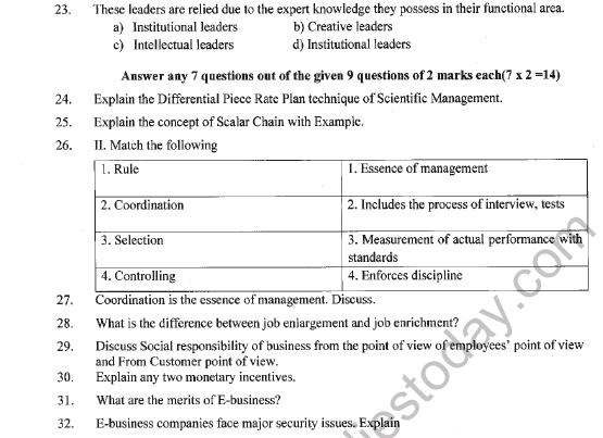 CBSE Class 12 Business Administration Question Paper 2021 Set B Solved 4