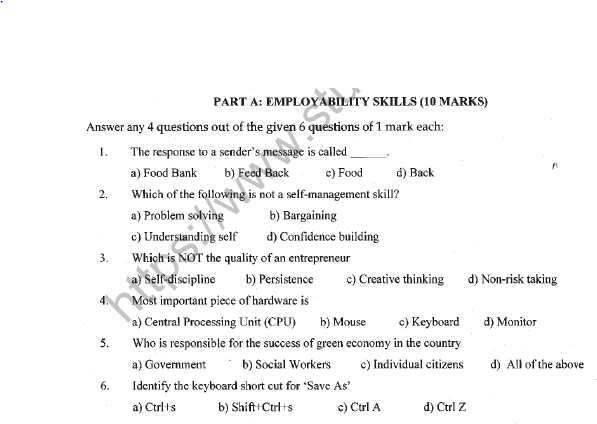 CBSE Class 12 Business Administration Question Paper 2022 Set A Solved 1