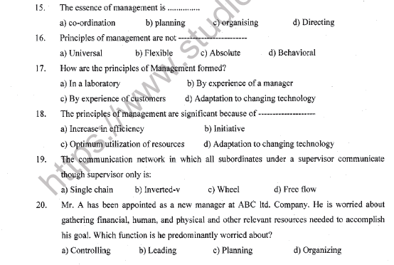 CBSE Class 12 Business Administration Question Paper 2022 Set A Solved 3