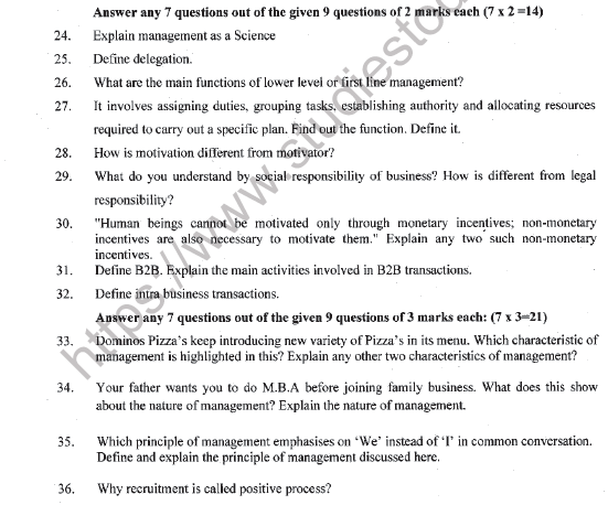 CBSE Class 12 Business Administration Question Paper 2022 Set A Solved 5