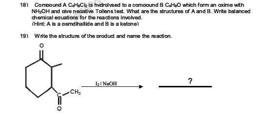 CBSE Class 12 Chemistry notes and questions for Aldehydes Ketones and Carboxylic Acids Part A 3