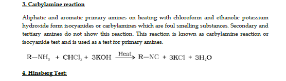 CBSE Class 12 Chemistry notes and questions for Amines Part B 3