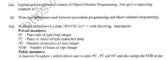 CBSE Class 12 Computer Science Question Paper 2020 Set C Solved 3