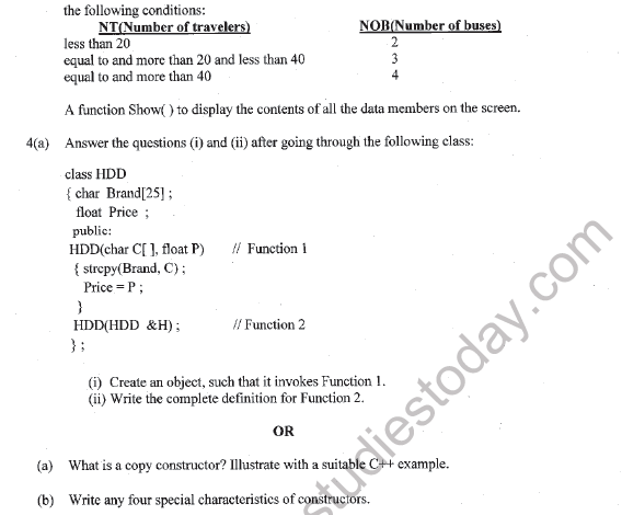 CBSE Class 12 Computer Science Question Paper 2020 Set C Solved 4