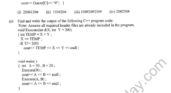 CBSE Class 12 Computer Science Question Paper 2021 Set A Solved 2
