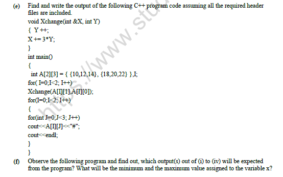 CBSE Class 12 Computer Science Question Paper 2021 Set C Solved 3