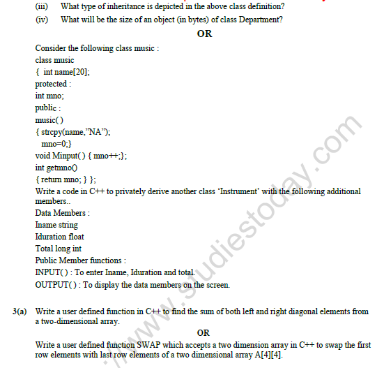 CBSE Class 12 Computer Science Question Paper 2021 Set C Solved 8