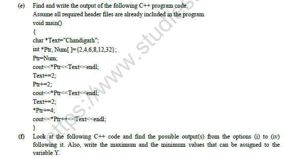 CBSE Class 12 Computer Science Question Paper 2022 Set B Solved 3