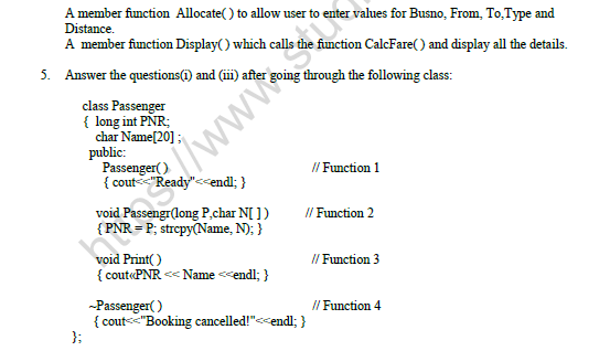 CBSE Class 12 Computer Science Sample Paper 2021 Set D Solved 5