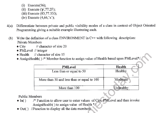 CBSE Class 12 Computer Science Sample Paper 2022 Set B Solved 4