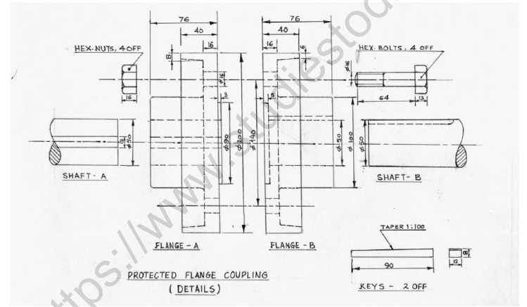 CBSE Class 12 Engineering Graphics Sample Paper 2022 Set B Solved