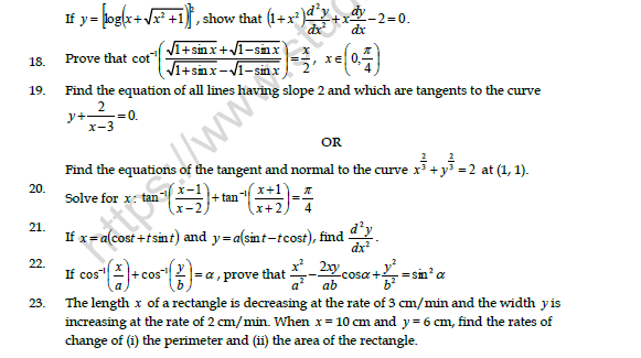 CBSE Class 12 Mathematics Question Paper 2022 Set C Solved 3