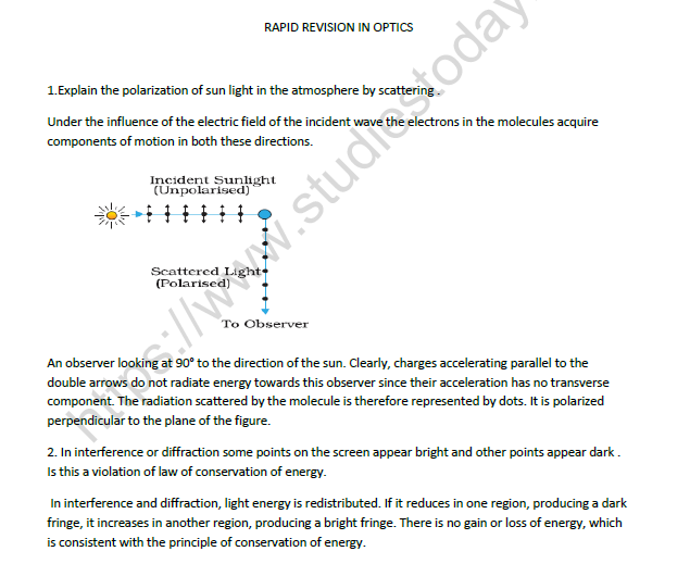 CBSE Class 12 Physics Worksheet Set E 1