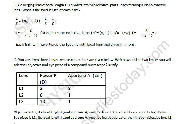 CBSE Class 12 Physics Worksheet Set E 2