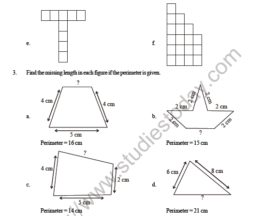 CBSE Class 4 Maths Perimeter and Area Question Bank 3