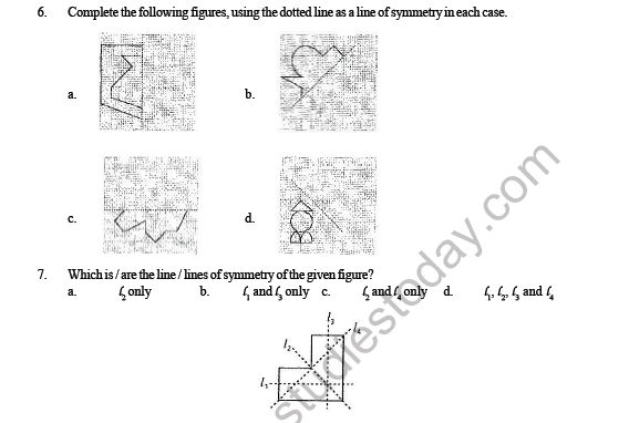 CBSE Class 4 Maths Symmetry and Patterns Question Bank 2