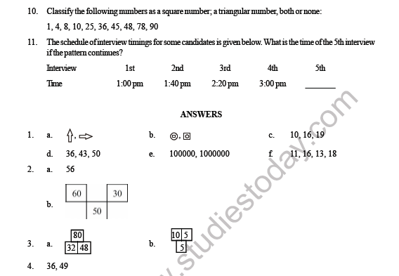 CBSE Class 4 Maths Symmetry and Patterns Question Bank 5