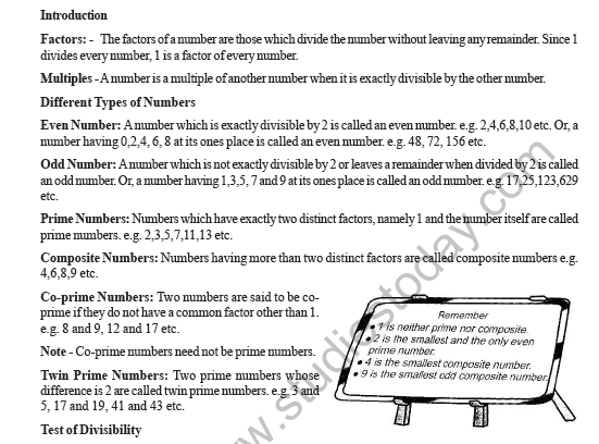 cbse class 5 mathematics divisibility rules worksheet